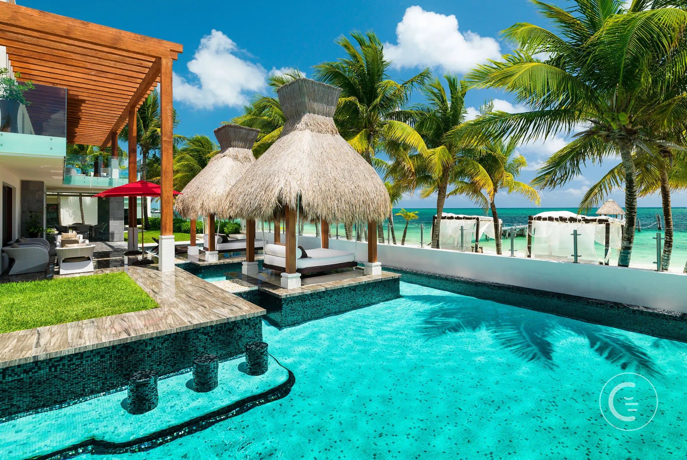 Sándalo · Villa frente al mar con alberca infinity y gimnasio en Puerto Morelos, Riviera Maya