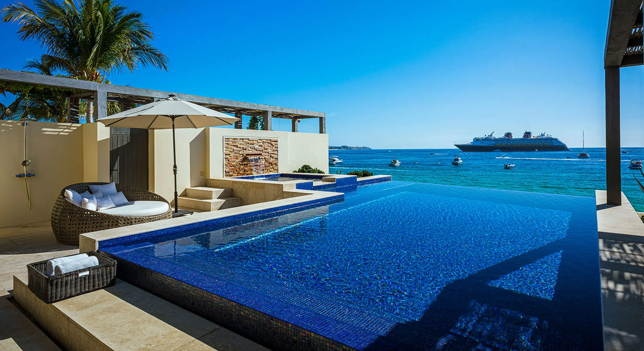 Timón Manso · Villa frente al mar con alberca privada hacienda en Los Cabos, con spa